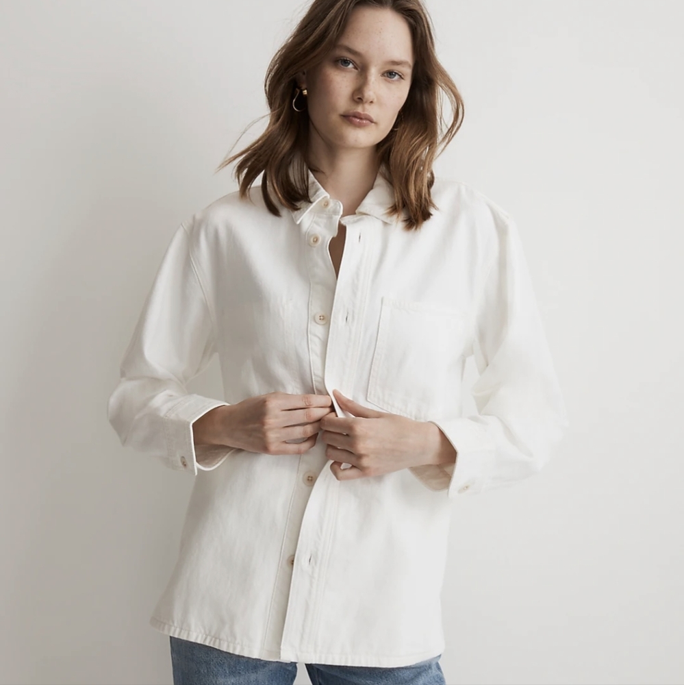 Madewell Denim Chore Jacket Size Medium, NWT